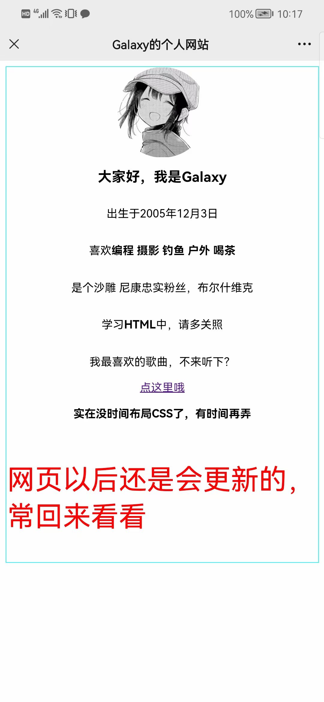 自己写的HTML